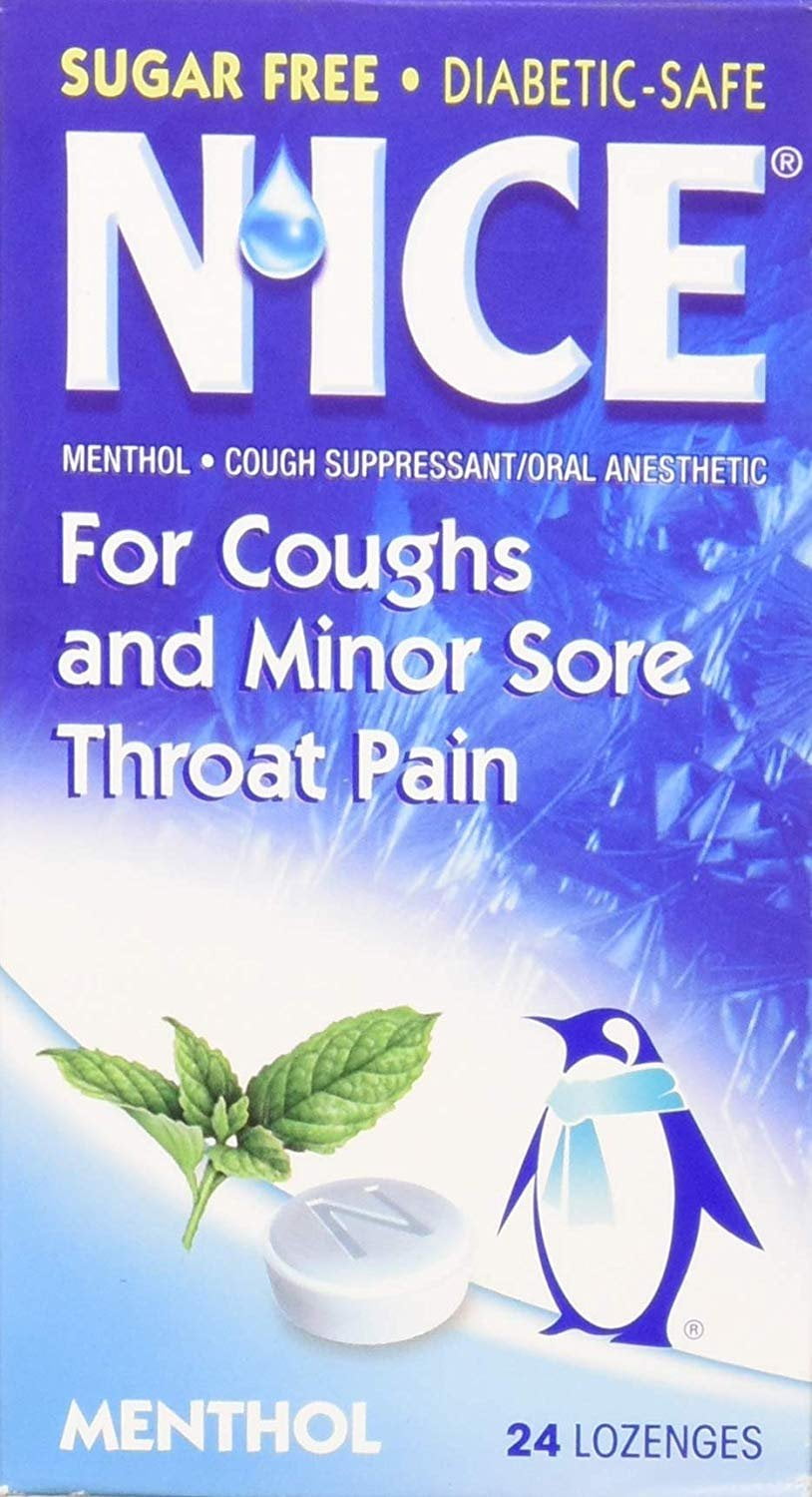 N'ice Lozenges Sugar Free Menthol Eucalyptus, 24 ea.