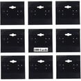 thumbnail image 1 of N'ice Packaging 100-Pcs 2" x 2" Black Hanging Earring Cards, Jewelry Display Earring Rack Stand Display Card, 1 of 1