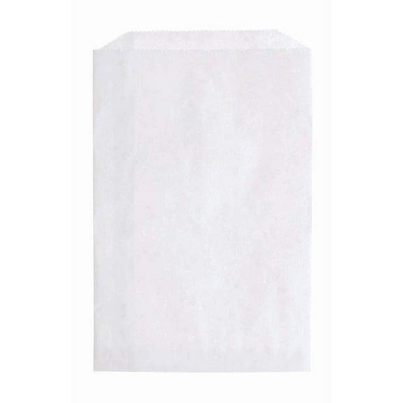 N'ice Packaging 200 White Flat Paper Bags Good for Candy, Cookies, Small Gift, Crafts, Party Favor, Sandwich, or Merchandising