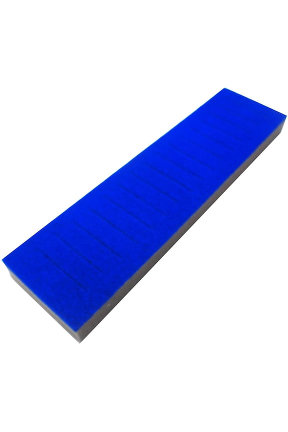 N'icePackaging 1 Qty - USA Deluxe Egyptian Blue 16 Slot Bangle Foam Insert Display - for Trays/Jewelry Cases - 6 Colors - Standard Size 14 1/4" x 3 3/4" x 1 1/8"