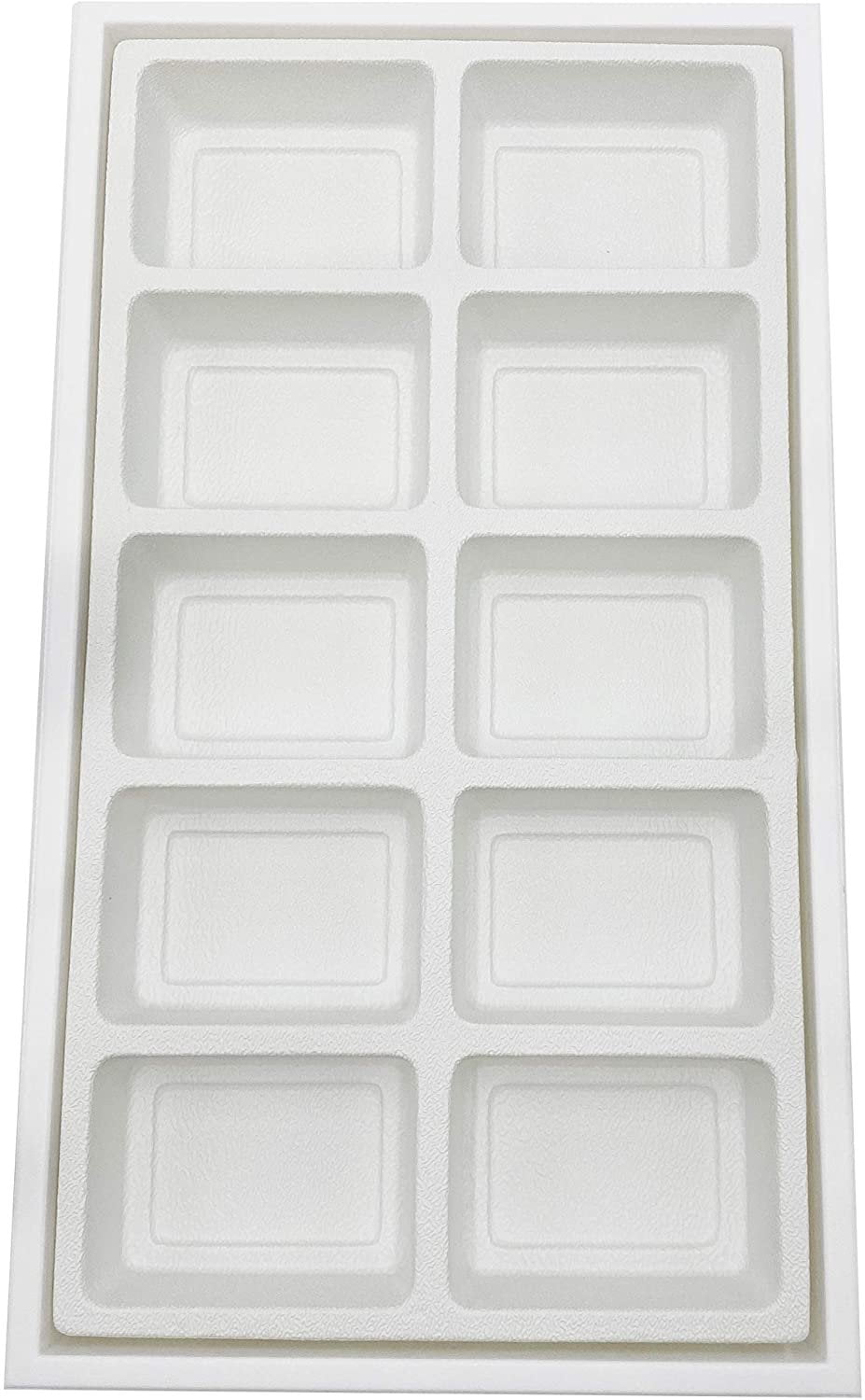 White Sorting Containers N'icePackaging 1 Qty - White Plastic Storage Display Tray w/ 10 ...
