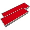 thumbnail image 1 of N'icePackaging 2 Qty Deluxe Scarlet Red 16 Slot Bangle Foam Insert with Seal-Grey Leatherette Display Tray - Showcase/Travel/Jewelry Cases - 6 Colors - Standard Size 15" x 4.5" x 1.5", 1 of 6