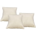 thumbnail image 1 of N'icePackaging 3 Qty - 3" x 3" Camelhide-Beige Linen Watch/Bangle Pillow Display -for Sales/Merchandise/Crafts/Storage/Display, 1 of 9
