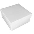 thumbnail image 1 of N'icePackaging - 50 Qty White Swirl Imported Cotton Filled Large Bangle Jewelry Boxes - for Large Bangles/Watches/Large Bracelets - 3 3/4" x 3 3/4" x 2", 1 of 3