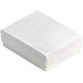 thumbnail image 1 of N'icePackaging - 50 Qty White Swirl Imported Cotton Filled Pendant Jewelry Boxes - for Pendants/Earrings/Zippos/Collectables & Homemade Crafts - 3 1/4" x 2 1/4" x 1", 1 of 3