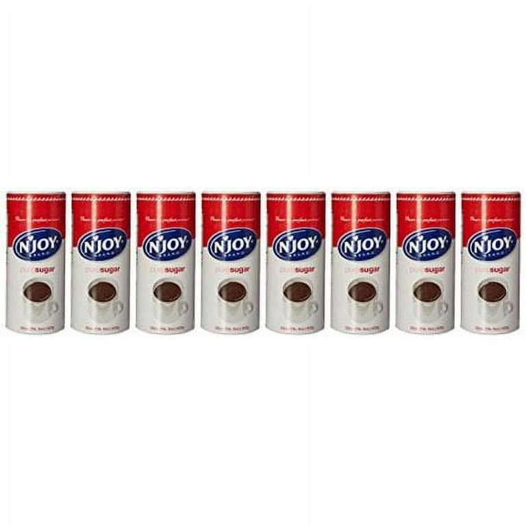 NJOY Pure Cane Sugar, Granulated Kosher, 22 Oz Canisters, Pack of