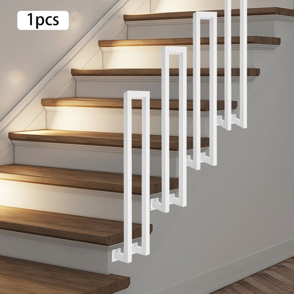 Sided Railing N-shaped Iron Side Mount Stair Railing Hand Rail Guardrail Decorative ...