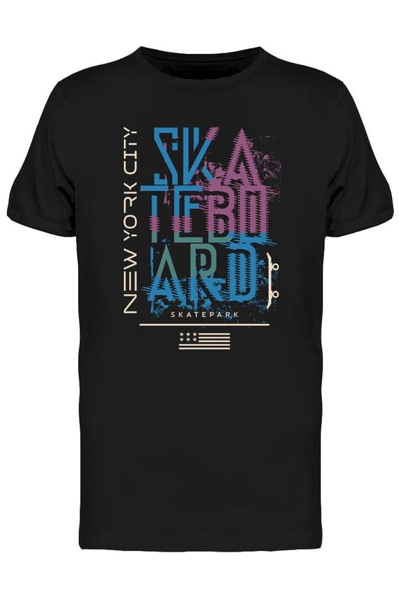 N.y.c. Skateboard T-Shirt Men -Image by Shutterstock, Male x-Large