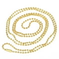 thumbnail image 1 of N080 - 12 pcs. Gold Plated Ball Chain Necklaces - 80cm (31.5") - 2mm Ball Size, 1 of 3