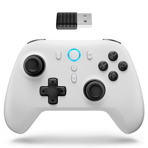 N1 2.4G Wireless Gaming Controller Hall Effect Trigger and Joystick for PC Computer Laptop (Win 11/10/8/7) Steam Android PS3 Switch(No Gyro) Wired Game Controller Dual-Mode Gamepad