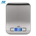 thumbnail image 1 of N1- Digital Kitchen Food Scale Multifunction High Accuracy 11 lb 5 kg,LCD Display, Stainless Steel Silver (2 Pack), New, 1 of 7