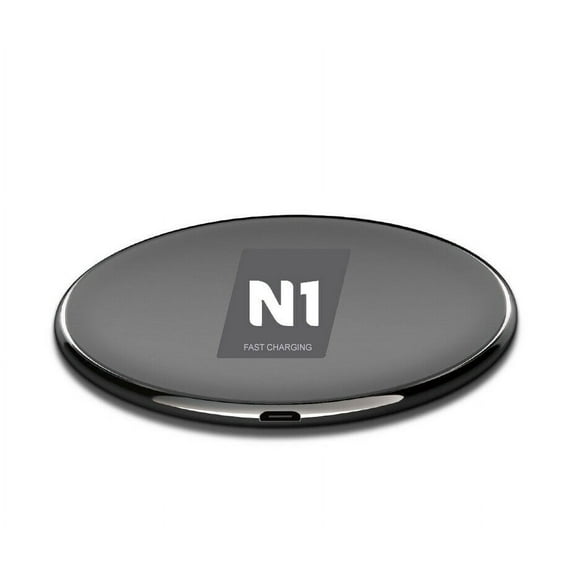 N1 Fast Qi Wireless Charging Pad 2.0 Amp 10W, Universal Fast Wireless Charging Pad for iPhone X, Galaxy S8,S9,S10 (2 Pack), New