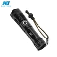 thumbnail image 1 of N1 LED Flashlight Aluminum Zoomable With Real 1200 Lumens, 26650 lithium Rechargeable Battery, Power Display, 4 Light Modes LED Searchlight Torch (2 Pack), New, 1 of 7