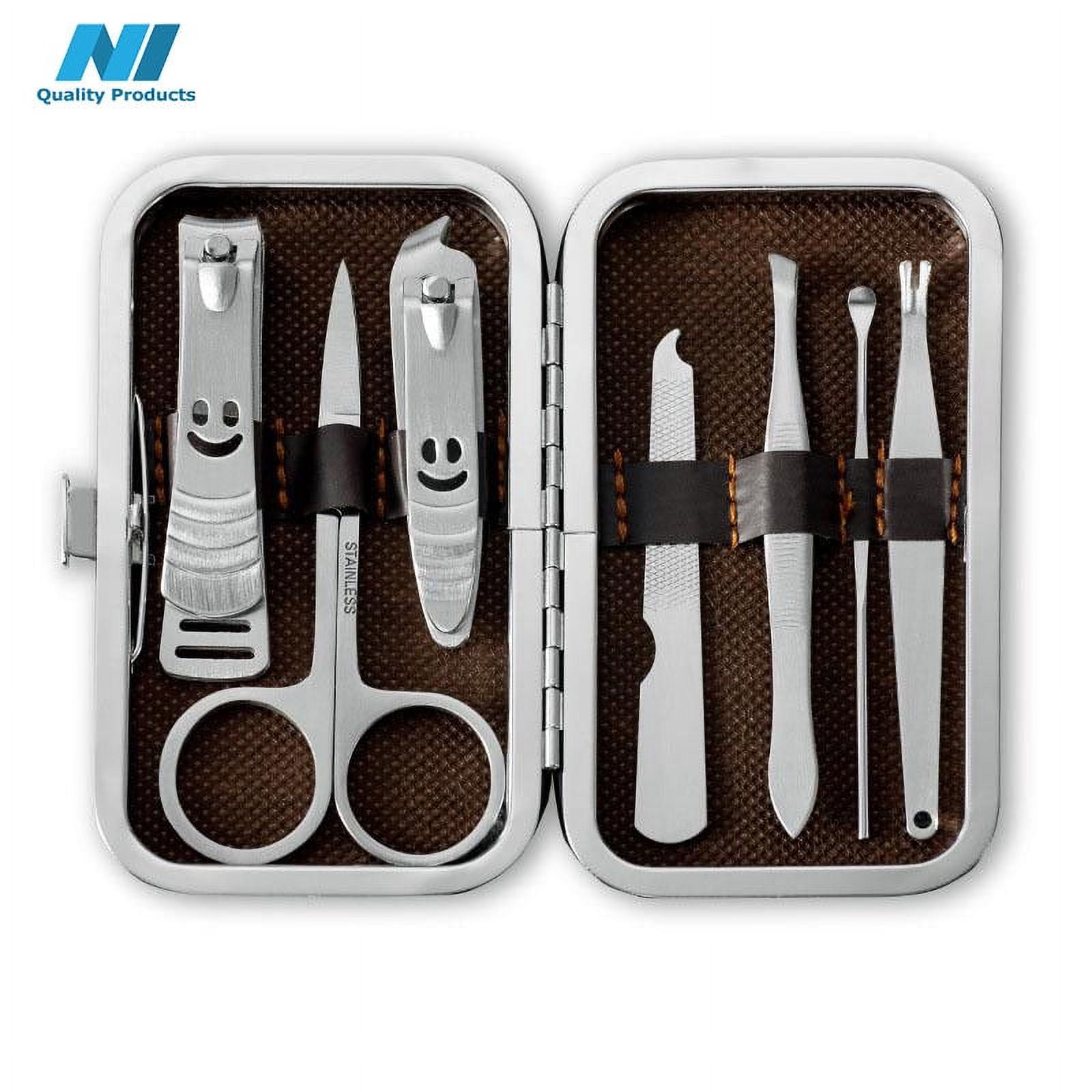 7Pcs/set Portable Stainless Steel Travel Mini Nail Clipper Kit Nail Tools  Nail Care Scissor Tweezer