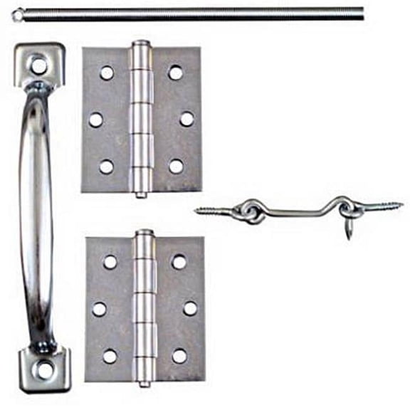 N107-425 Zinc Screen & Storm Door Set Hook & Eye