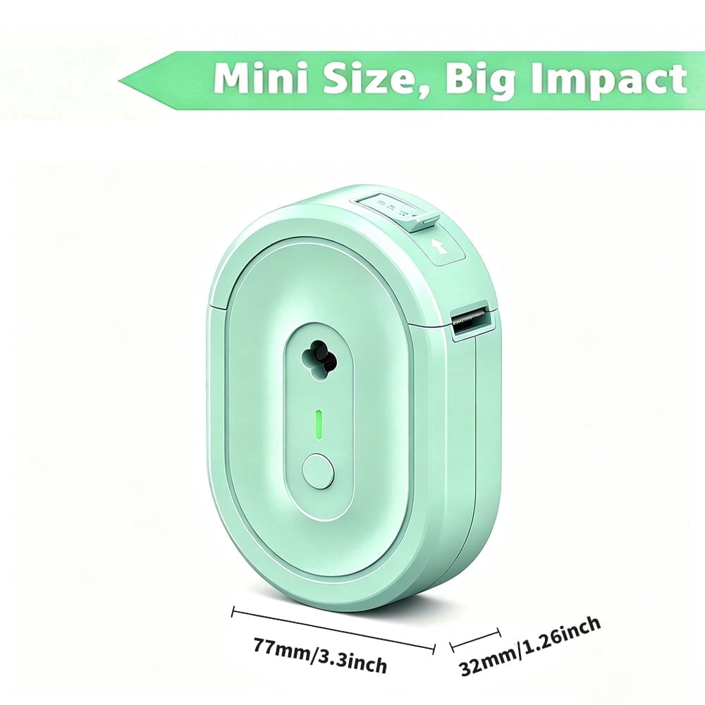 N12 Wireless Thermal Label Maker Machine with 1 Roll Of Paper, Intelligent Portable Printer, High Quality Printing, Multiple Creative Function&Templates - for Office, Home, School to Notes, And Memo