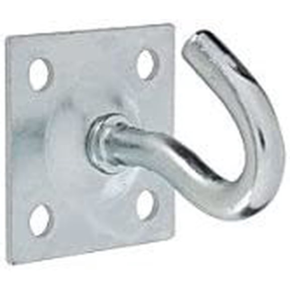 National Hardware Clothesline Hook Plate Style - Zinc Plate - 5 Pack