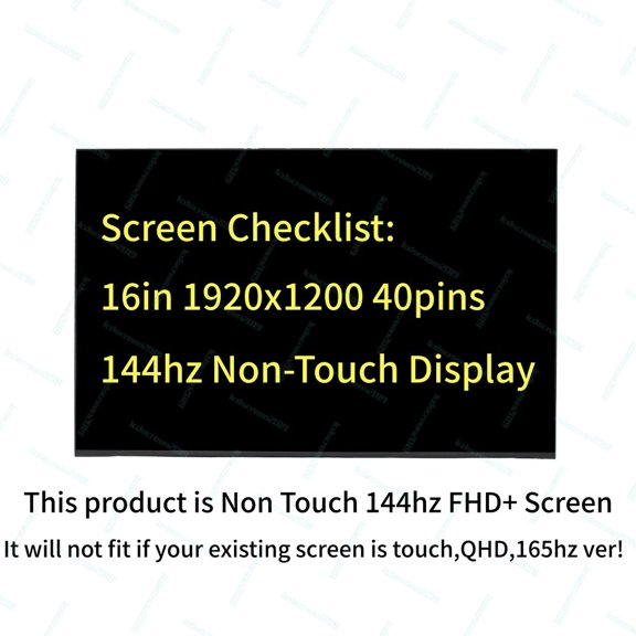 N160JME-GTK Rev.C1 16.0" FHD+ LCD Display Screen N160JME-GTK REV.C2 Replacement