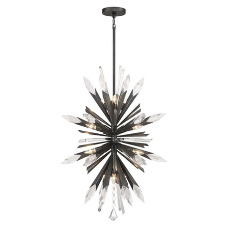 N1947-766-Minka Metropolitan-Elsa - 12 Light Pendant-37 Inches Tall and 26.25 Inches Wide