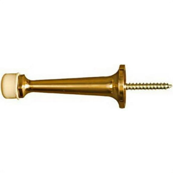 N198-051 Polished Solid Brass Rigid Door Stop