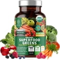 thumbnail image 1 of Organic Superfood Greens, 28 Greens, Fruits and Vegetable Supplement for Energy, Immunity and Gut Health, 60 Ct, 1 of 8