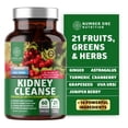 thumbnail image 1 of N1N Premium Kidney Cleanse [21 Potent Herbs] for Urinary Tract & Bladder Control, Natural Kidney Support with Cranberry Extract, Astragalus and Uva Ursi Leaf, 60 Veg Caps, 1 of 8