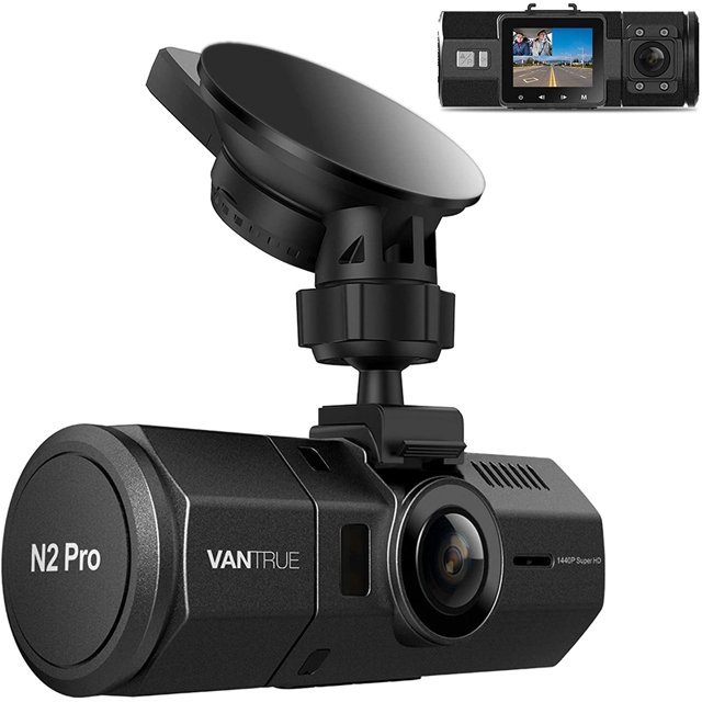 N2 Pro Uber Dual Dash Cam Infrared Night Vision, Dual Channel 1080P