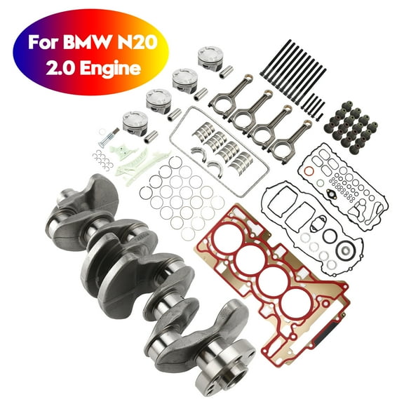 N20 2.0L Engine Overhaul Rebuild Kit For Crankshaft, Conrods, Piston Kit, and Gasket for BMW