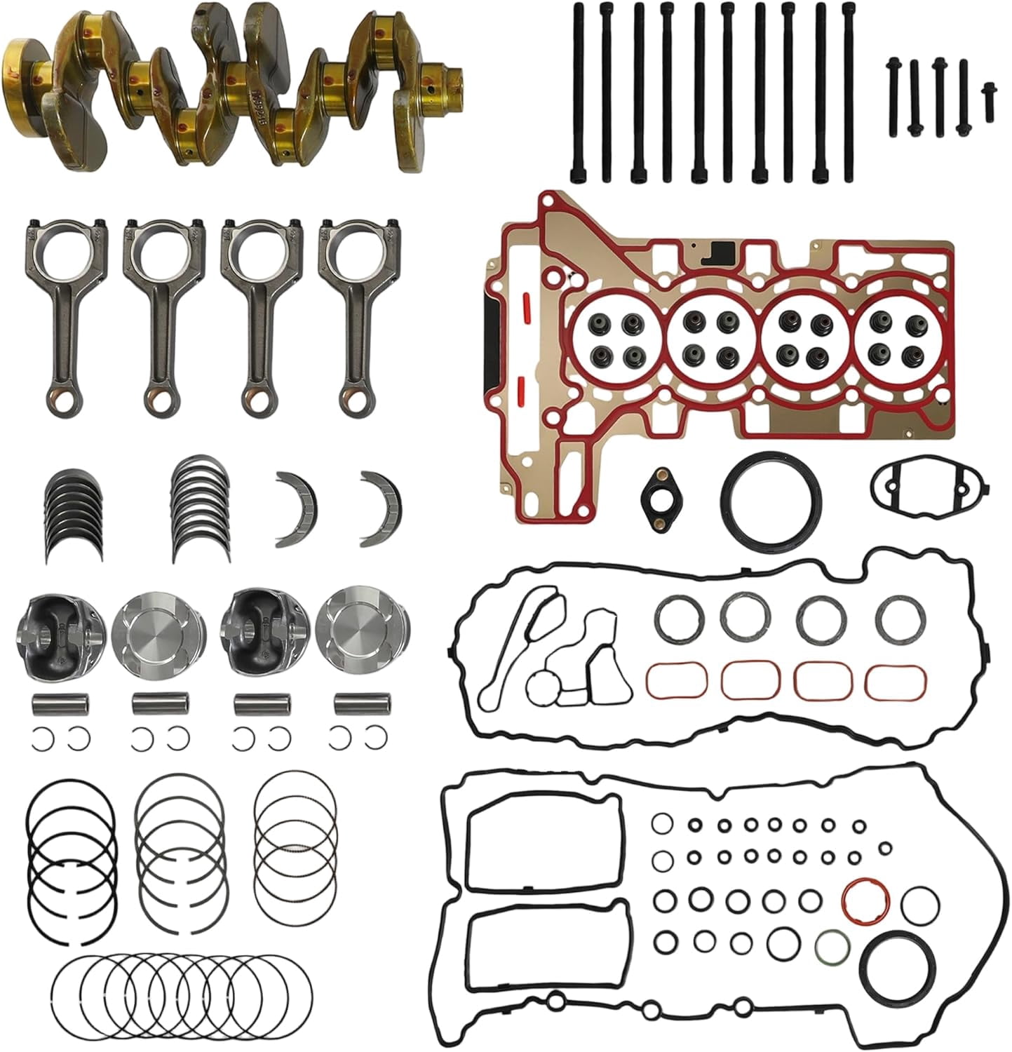 EuroAMP Engine Bearing Kit For BMW 2.0L L4 N20 N26 Turbo (2012-2018)