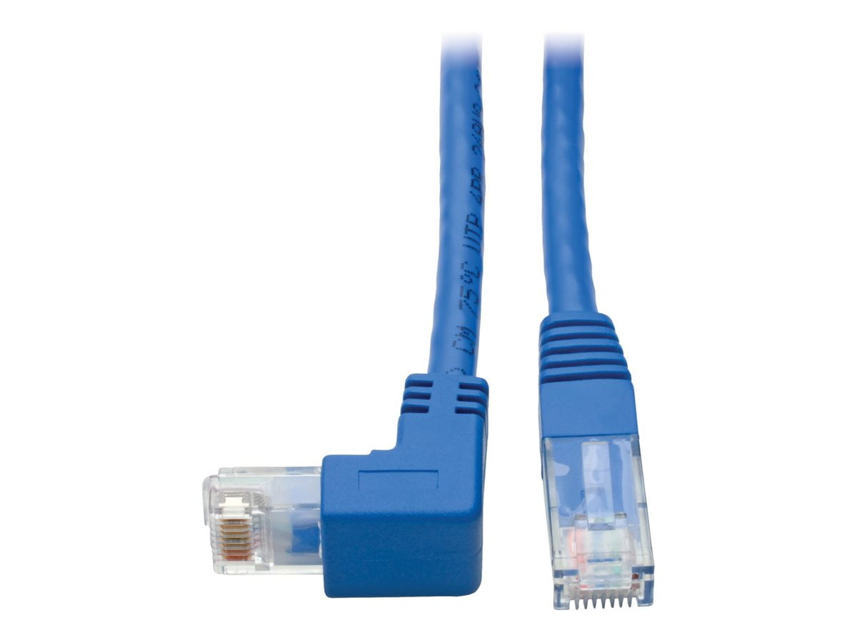 N204-001-BL-DN Down-Angle Cat6 UTP Patch Cable (RJ45) - 1 ft. - Blue