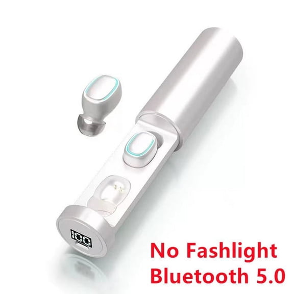 N21 TWS Bluetooth Earphones Wireless Headphones Handsfree in Ear Mini Earbuds Gaming Headset with LED Flashlight Microphone