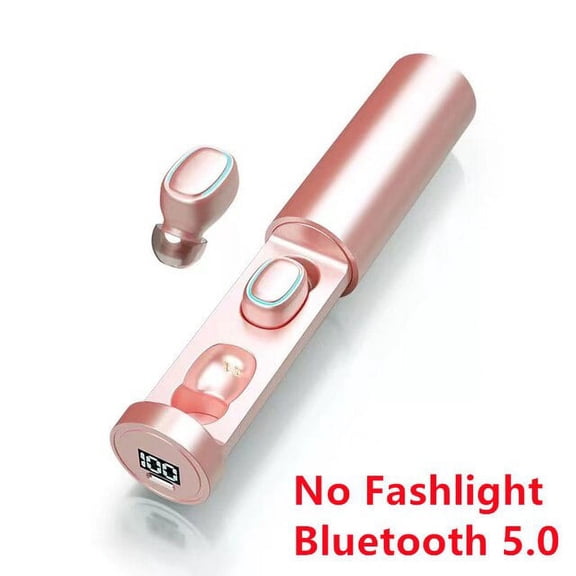 N21 TWS Bluetooth Earphones Wireless Headphones Handsfree in Ear Mini Earbuds Gaming Headset with LED Flashlight Microphone