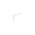 thumbnail image 1 of N218-958 Steel Shelf Bracket, White, 10 x 12 In. - Quantity 20, 1 of 1