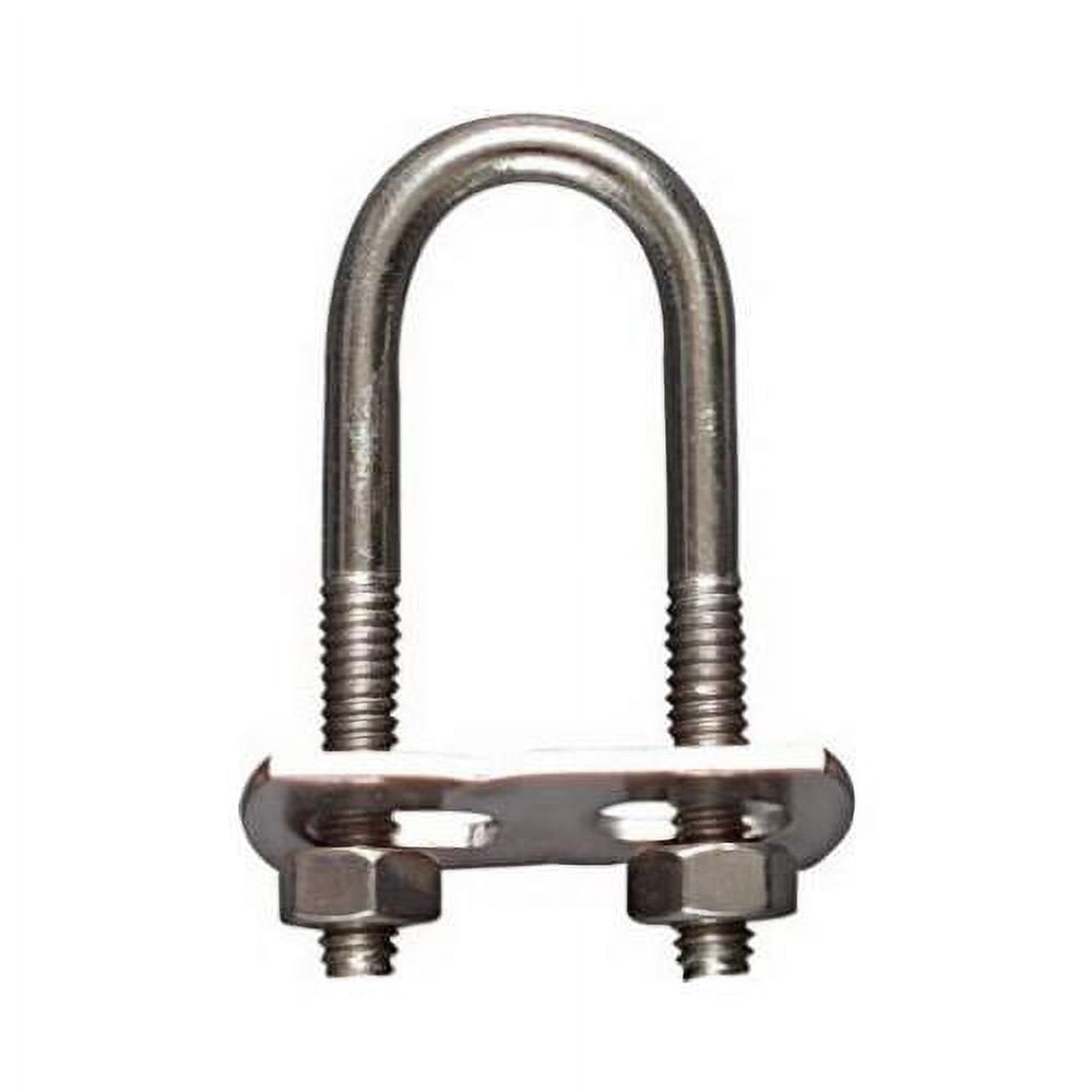 N222-414 U-Bolt, Stainless Steel, 1/4 x 3/4 x 2.5-In. - Quantity 5