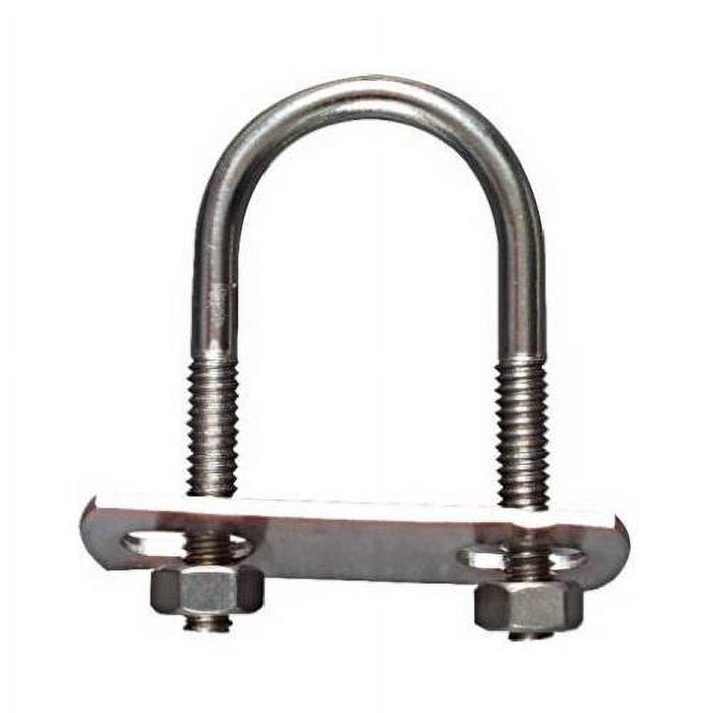 N222-422 U-Bolt, Stainless Steel, 1/4 x 1-1/8 x 2.25-In. - Quantity 5