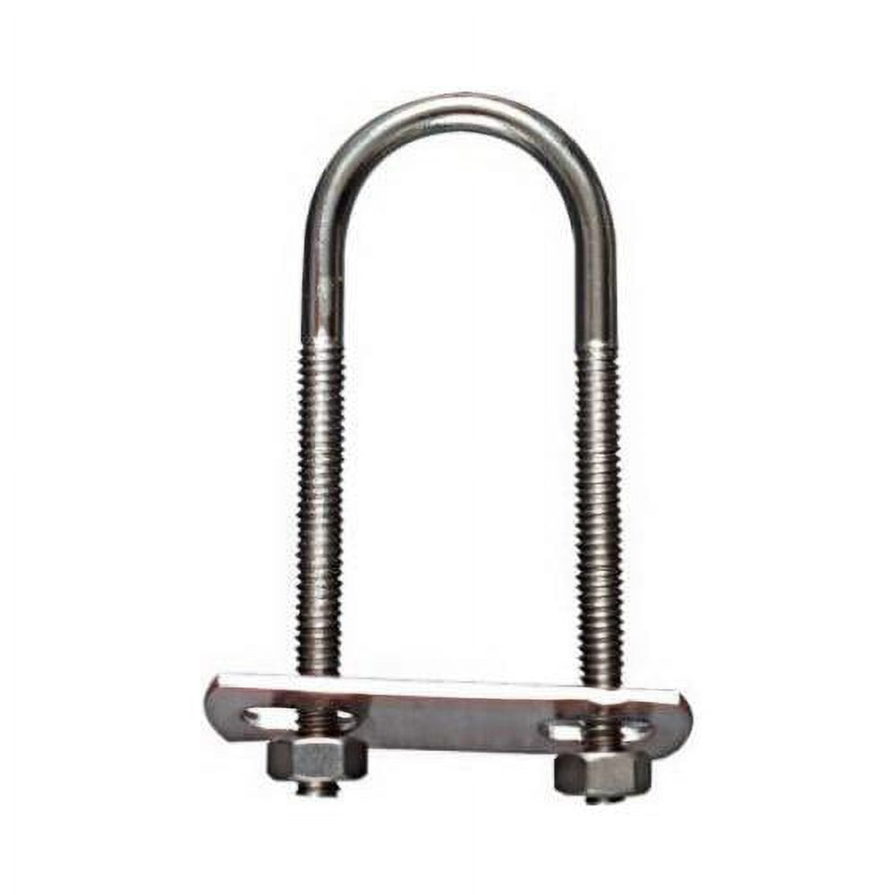 N222-430 U-Bolt, Stainless Steel, 1/4 x 1-1/8 x 3.5-In. - Quantity 5