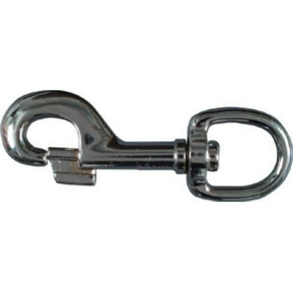N222-604 0.75 x 3.68 in. Nickel Bolt Snap