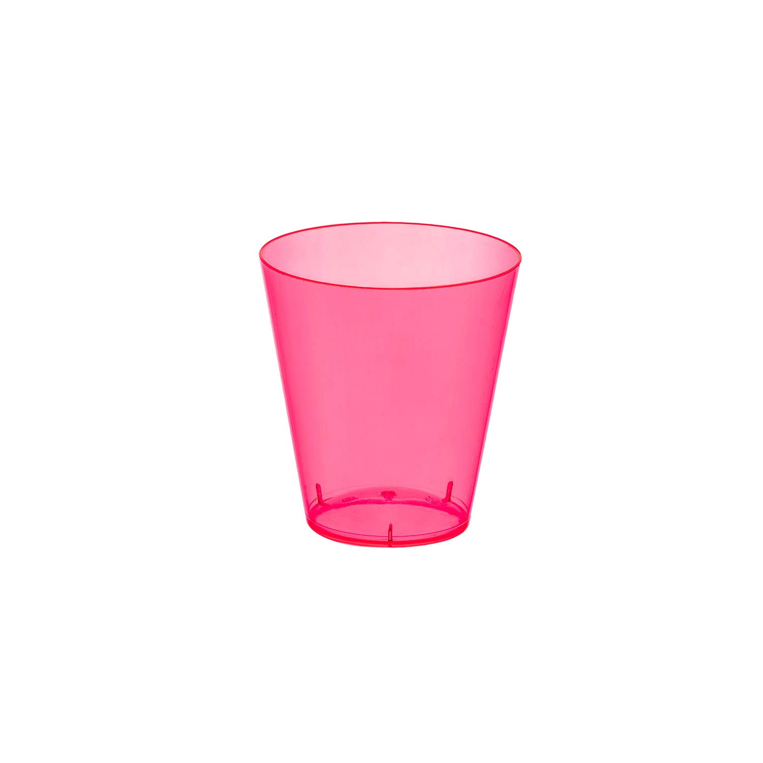 Party Essentials Brights Plastic Cups - 9oz Neon Pink Disposable Tumblers (Case Of 500)