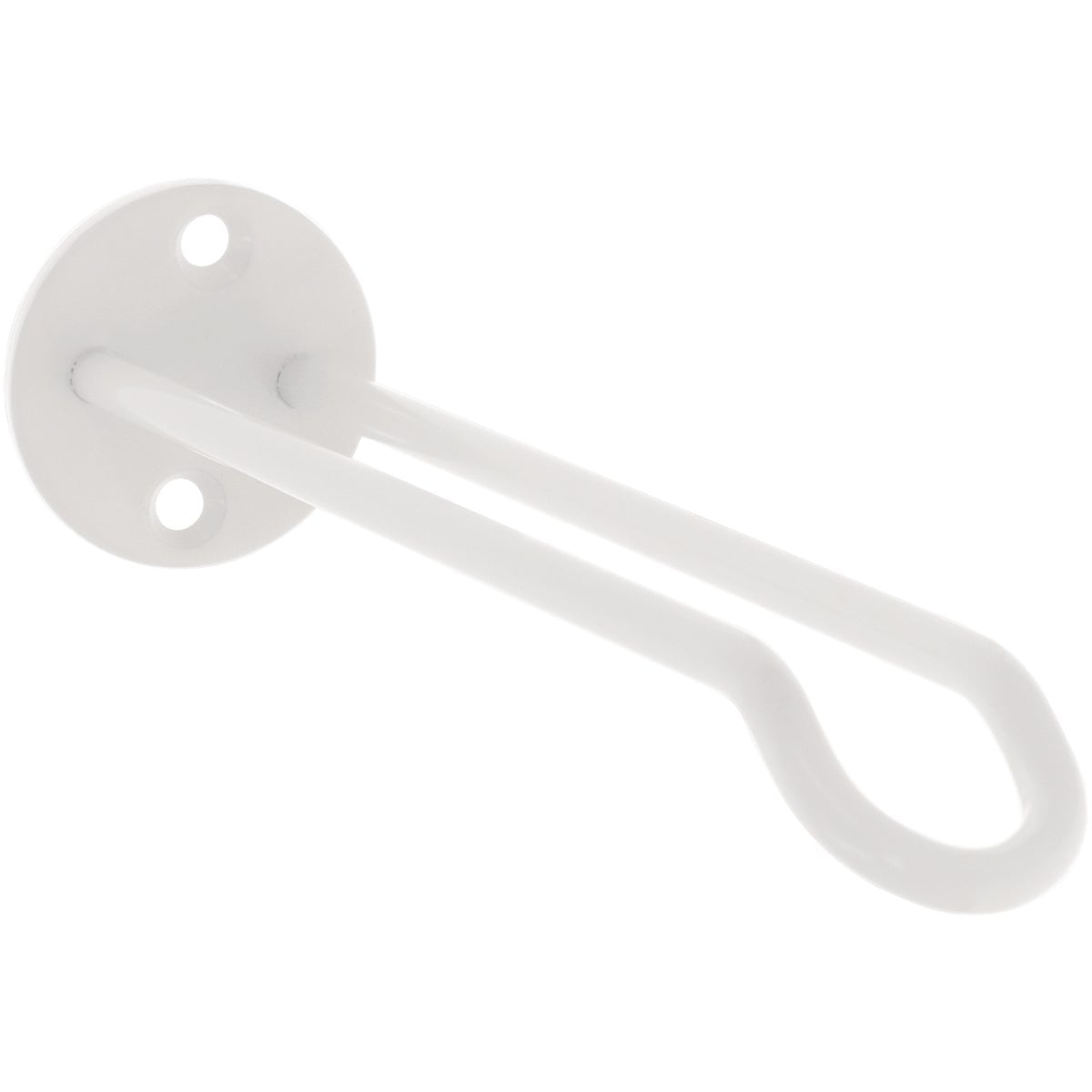 White Steel Wall Base Plant Hanger for Indoor/Outdoor Use