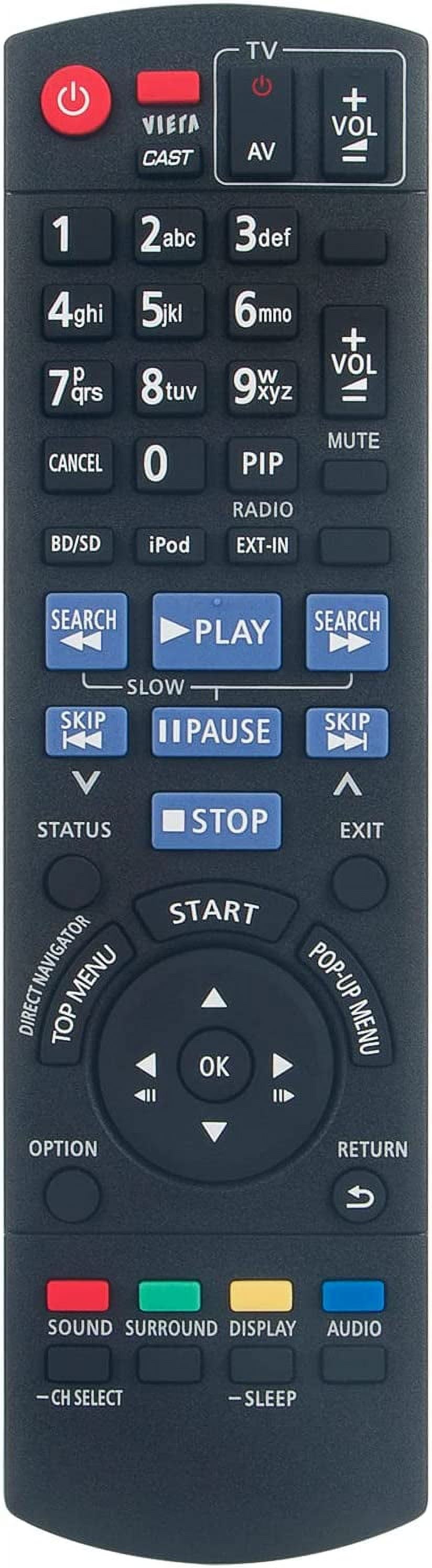 VINABTY N2QAYB000092 Fernbedienung Ersetzen Passend Für Panasonic DVD Home Theater SA-BT235 SA-BT330 SA-BTT350P SC-BT330PK SC-PT160 SB-HF150 SB-HC150 SB-HS151 SB-HW150 SB-W340 SC-PT165