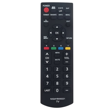N2QAYB000221 Replace Remote for Panasonic TV TH-42PX80U TH-42PZ80U TH-46PZ80U
