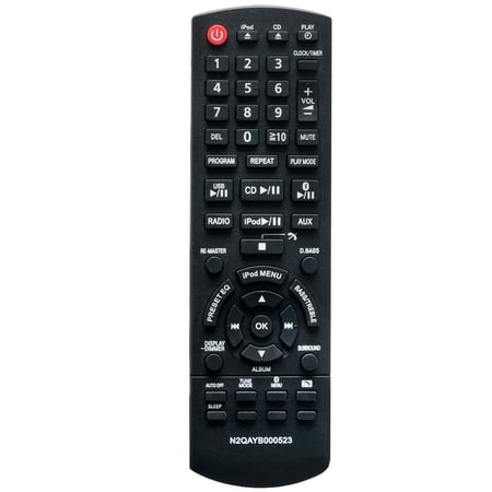 N2QAYB000523 Replace Remote for Panasonic SC-HC40 SA-HC40 SCHC40 Stereo System