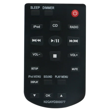 N2QAYC000077 Replace Remote for Panasonic Compact Stereo System SC-HC28 SA-HC28