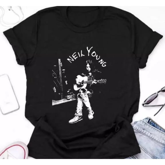 N3!l Y0ung T-Shirt, Classic Music Tee For Fans, Men & Women