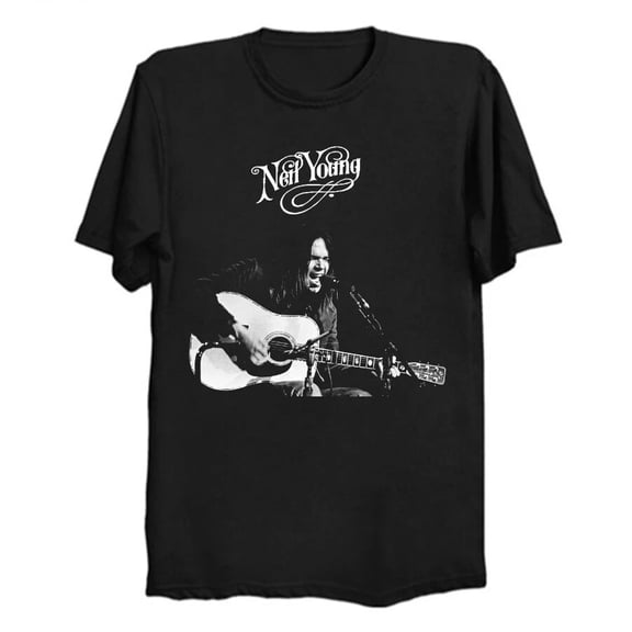N3!l Y0ung T-Shirt, Classic Rock Music Tee For Fans