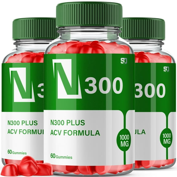 N300 Advanced Apple Cider Vinegar Vitamin Supplement 1000MG ACV 3 Pack