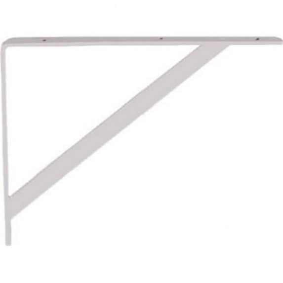 N301-630 12 in. Super Strength Shelf Bracket, White