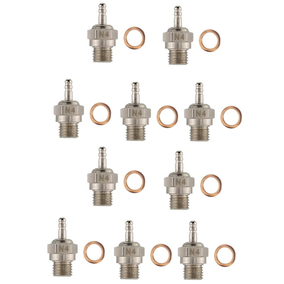 N4 Super Duty Medium Glow Plug Fit For Traxas T-maxx Kyosho HSP1 HPI Redcat 1/8 1/10 RC Car Truck Buggy Accessories10PCS