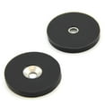 thumbnail image 1 of N42 Neodymium Rubber Coated Disc Countersunk Magnet - 40mm dia x 5mm thick x 6mm hole - 11.02lbs Pull (South) (Pack of 1), 1 of 2