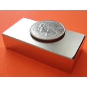 Neodymium Magnets 2 in x 1 in x 1/2 in Block